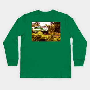 Go Train On Tracks 5 Kids Long Sleeve T-Shirt